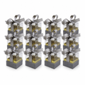 60 Pieces Silver Square Acrylic Boxes with Ribbon, 6.5 x 6.5 x 7.2 cm, 12 Pieces