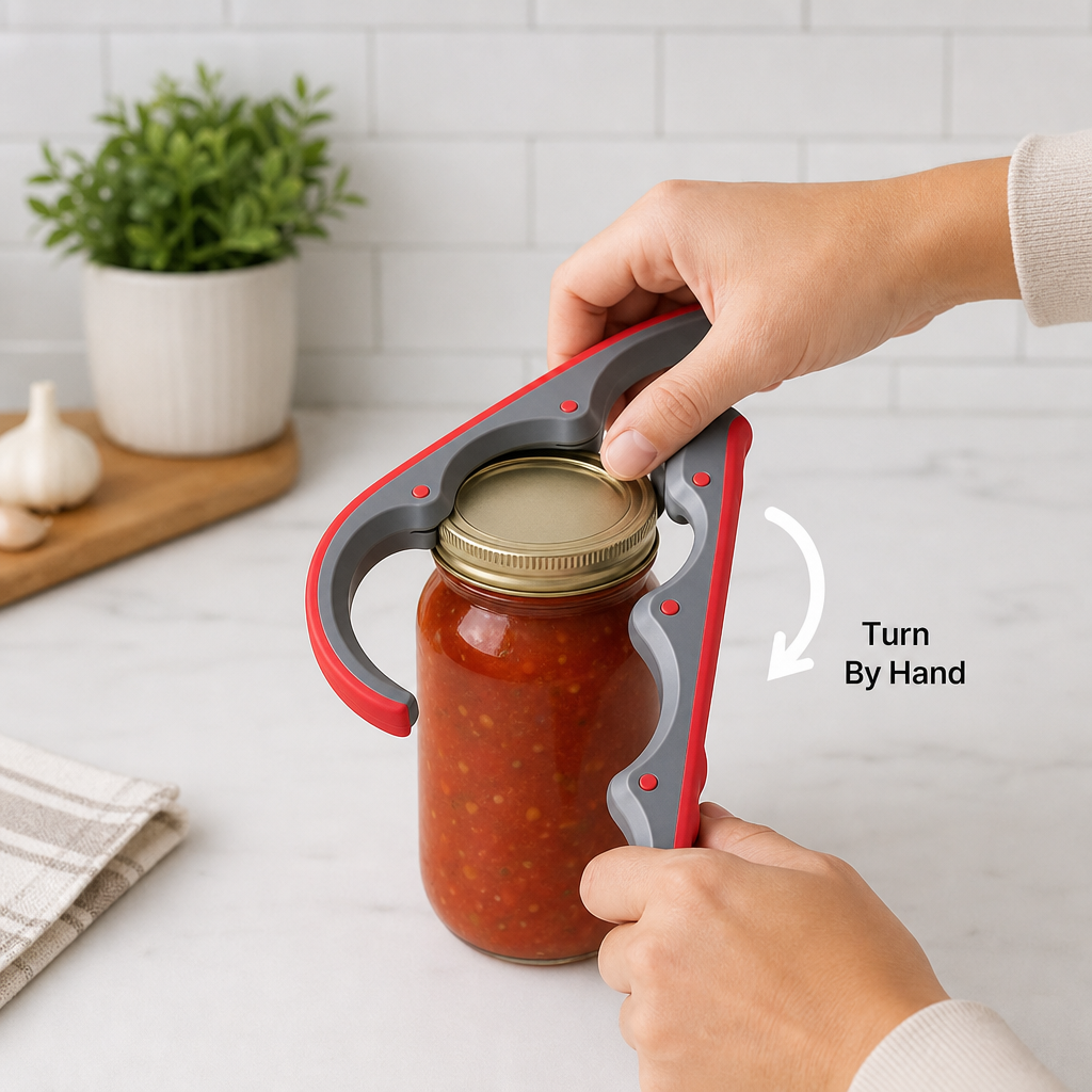 120 Pieces Manual Jar Openers with Non-Slip Handles, Grey and Red, 1 Piece