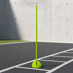 96 Pieces Plastic Training Poles With Round Base, Green, 23 x 23 x 6 cm