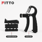 72 Pieces Hand Grip Strength Training Set, Multiple Exercise Tools for Hand and Finger Workouts, Black, 1 Set