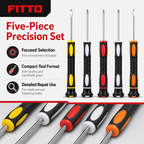 120 Pieces Precision Screwdriver Sets, 5-Piece Repair Tool Kit for Detailed Handheld Work