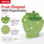 120 Pieces Bathroom Accessory Holder, Fruit-Shaped Adhesive Wall Mount, Assorted Colour, 1 Piece, 20 x 17 x 10 cm