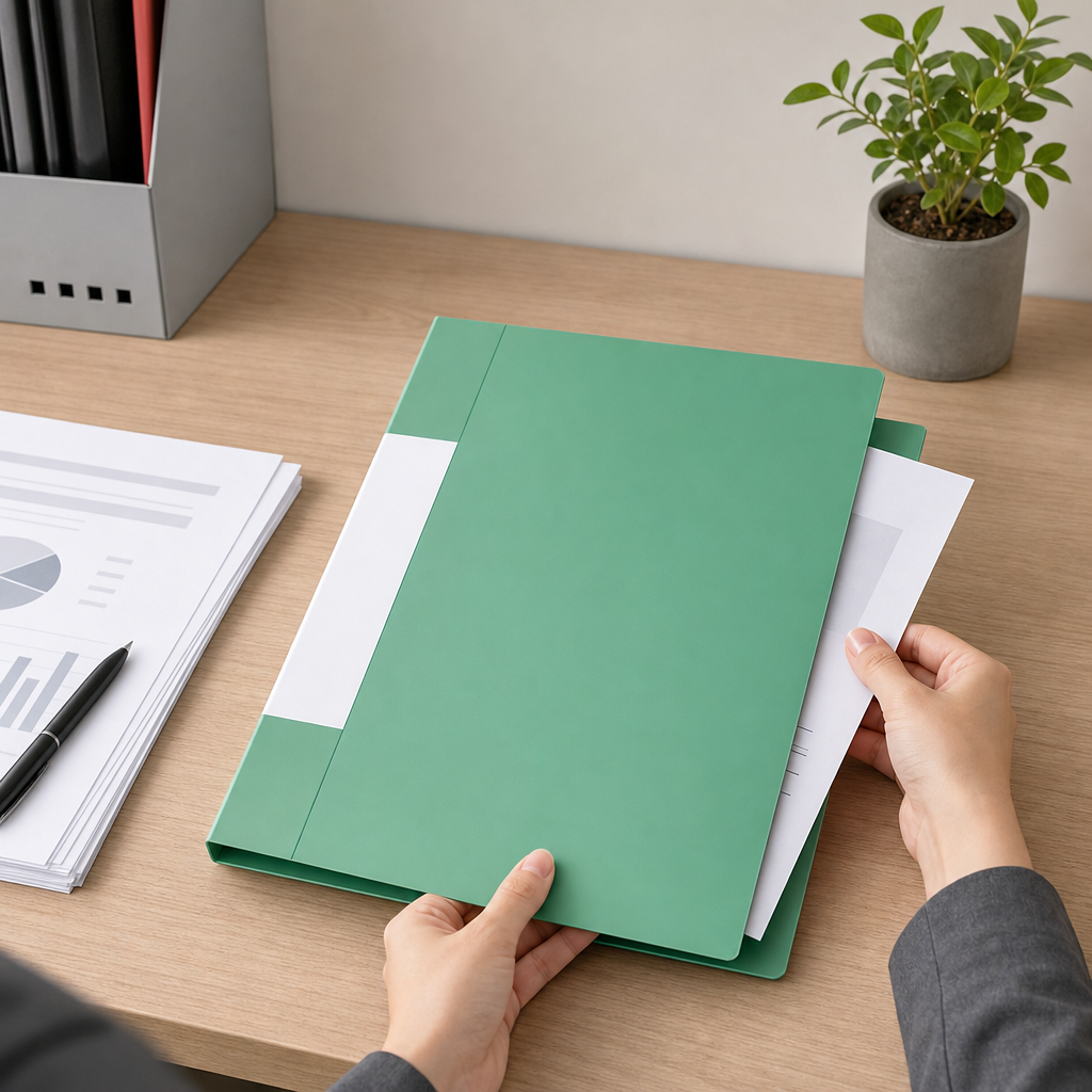 96 Pieces A4 Display Book, Green, 60 Sheets, 1 Piece