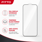 240 Pieces 9D Anti-Static Dustproof Tempered Glass Screen Protectors for iPhone 14 Pro Max Full Coverage