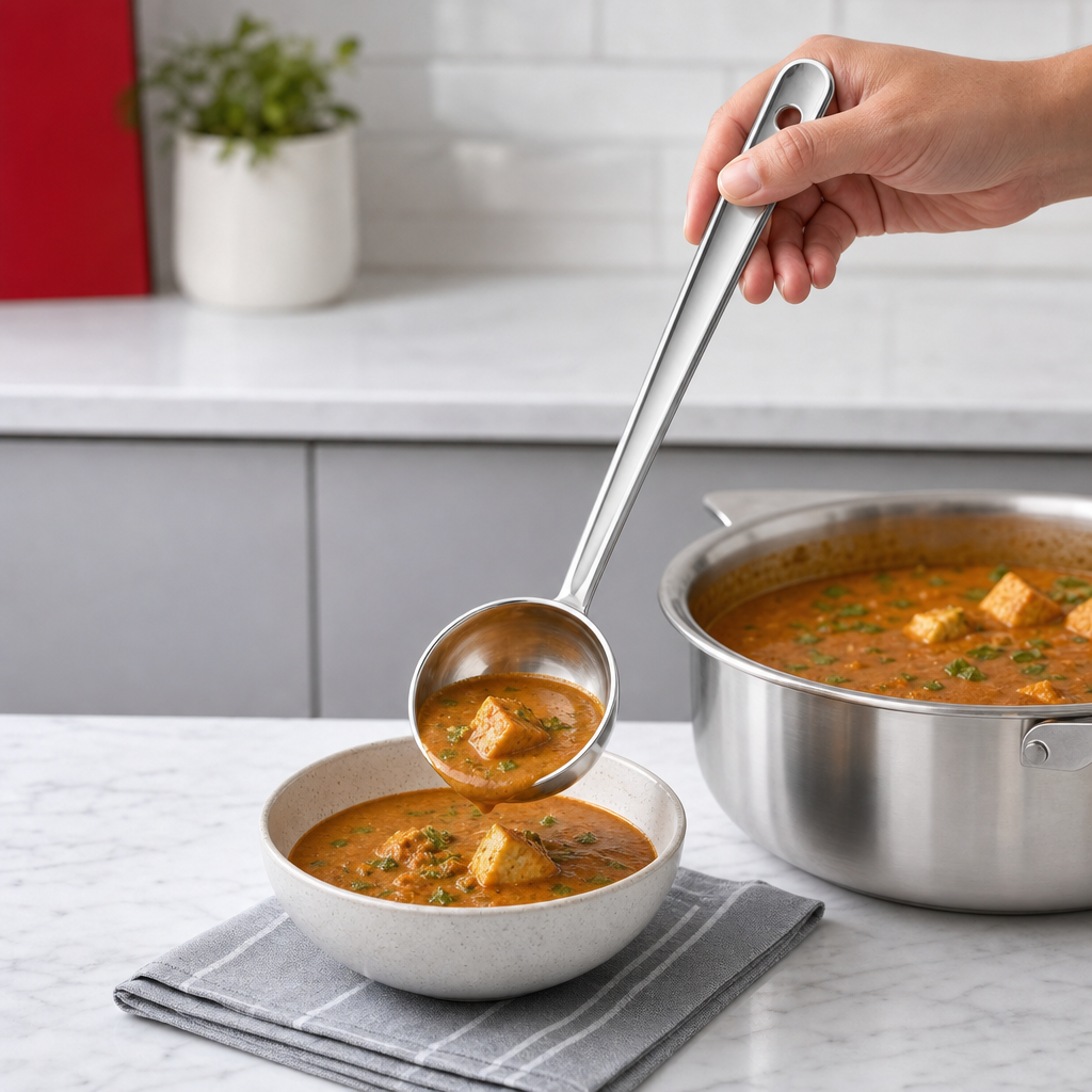 144 Pieces Stainless Steel Deep Curry Ladle, 28 cm, 1 Piece