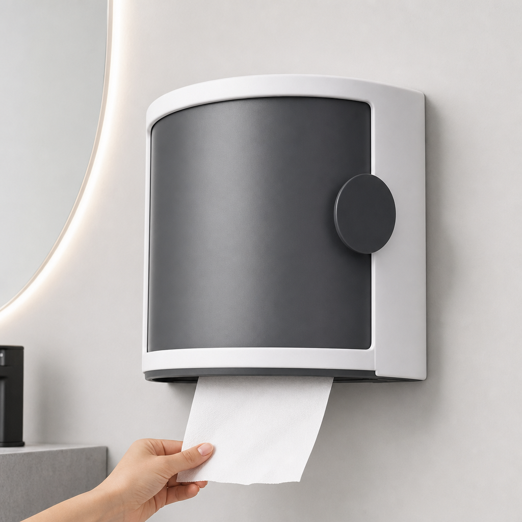 96 Pieces Wall-Mounted Tissue Dispensers, Grey and White, 1 Piece