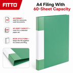 96 Pieces A4 Display Book, Green, 60 Sheets, 1 Piece