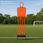 48 Pieces Soccer Training Mannequins, 175 cm Metal Frame, Orange Practice Defender Dummy for Football Drills, Single Unit