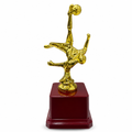 96 Pieces Football Player Trophy, Gold-Tone Figure on Burgundy Base, 19 cm