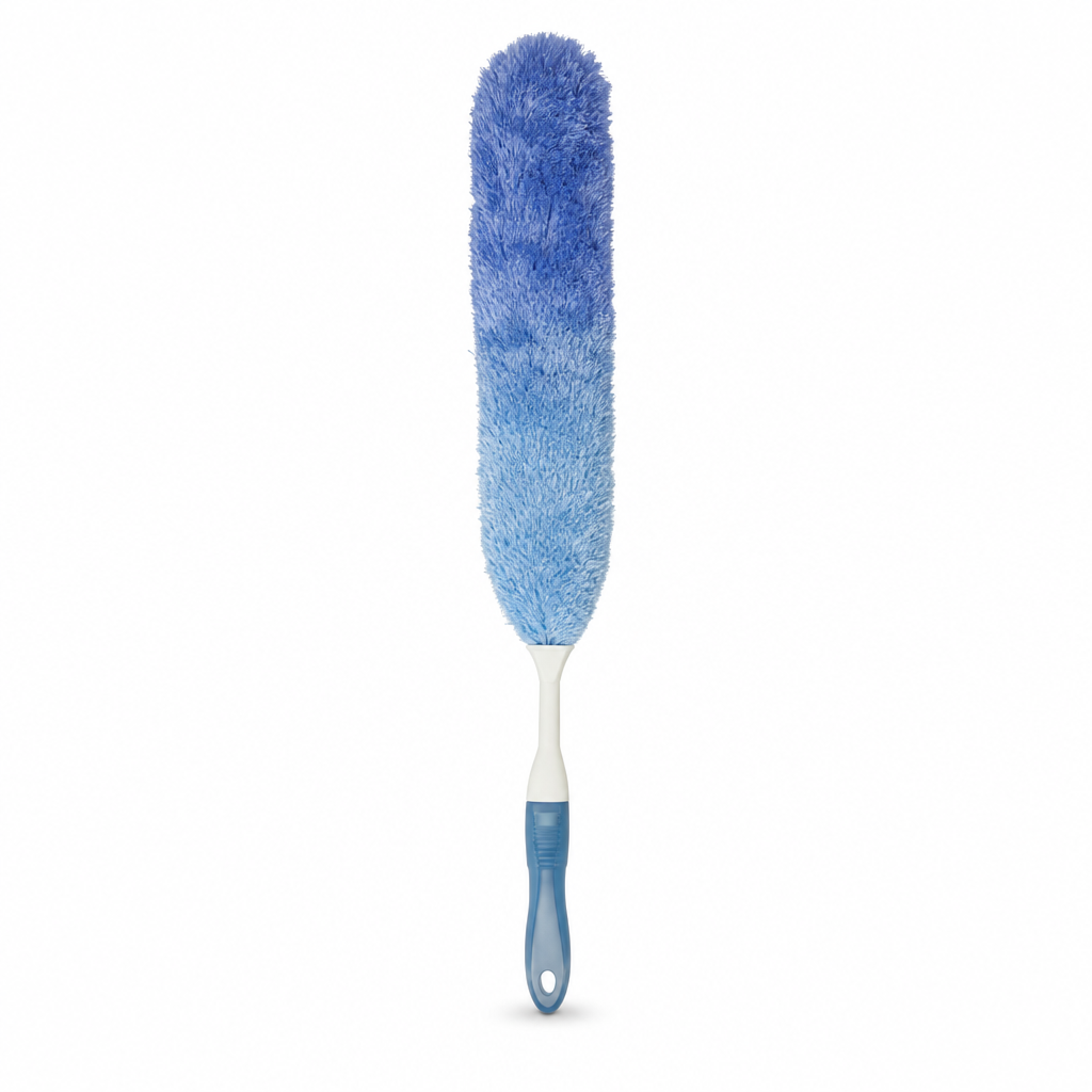96 Pieces Microfiber Dusters with Long Handle, 55 cm, Assorted Colour for Furniture, Shelves and Household Surfaces