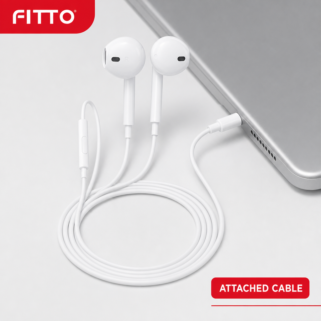 240 Pieces Wired Stereo Earphones, White, 1 Piece