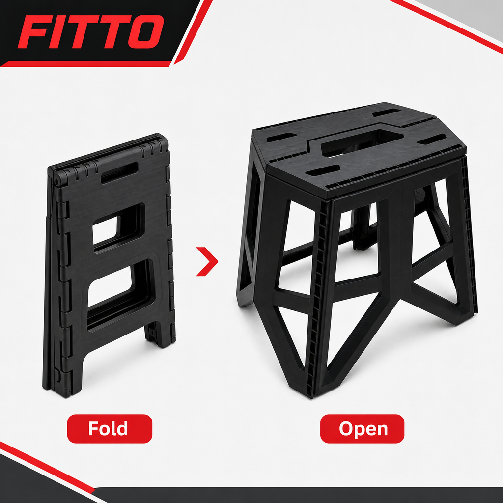 72 Pieces Foldable Plastic Stool, Assorted Colour, 35 x 29 x 20 cm, 1 Piece