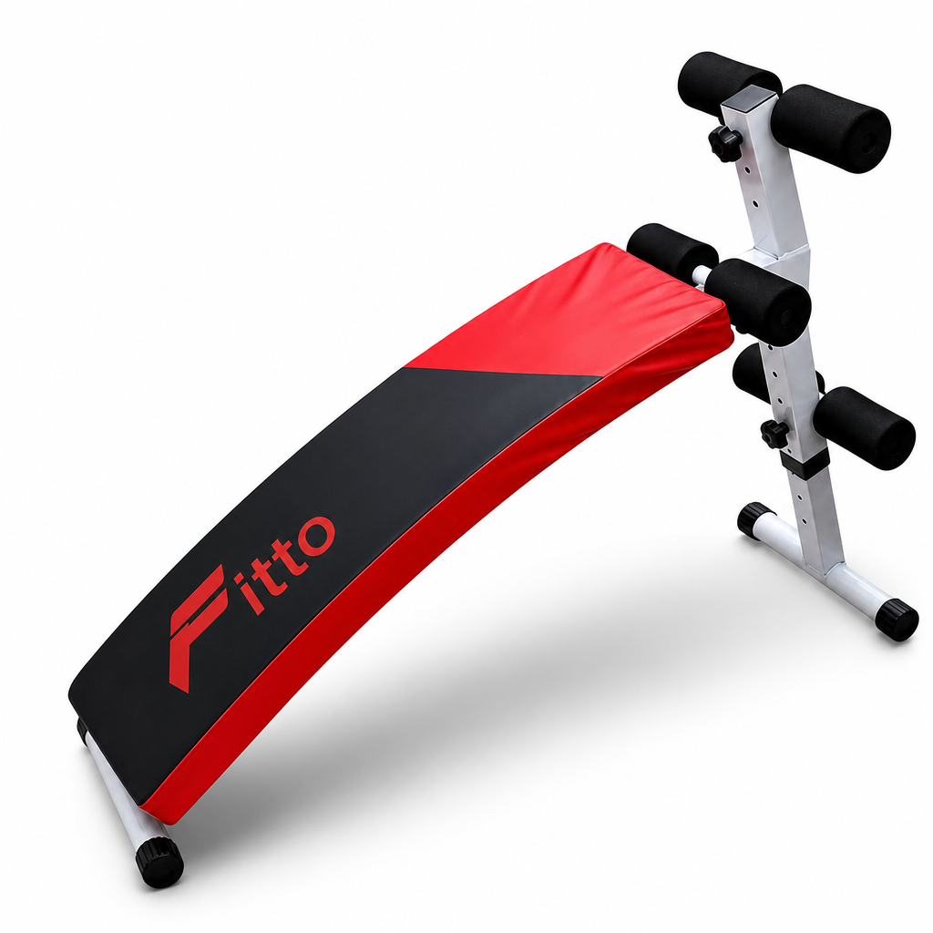 48 Pieces Sit-Up Benches with Steel Frame and Foam Leg Rollers, 139 x 22 x 35 cm