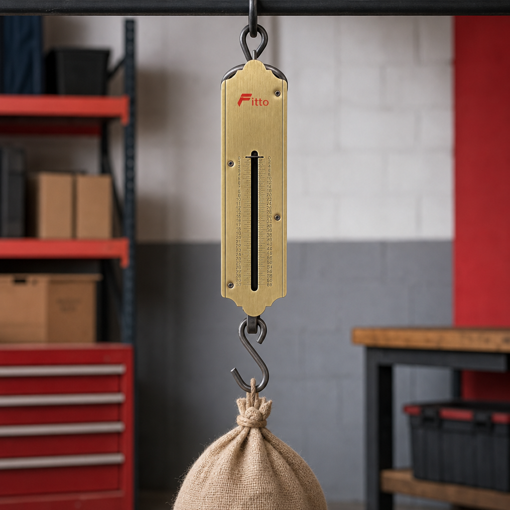 60 Pieces Heavy Duty Mechanical Spring Balance Hanging Scale, 150 kg Capacity, 22 cm, Brass, 1 Piece