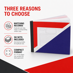 144 Pieces Receipt Books, 12 × 17 cm, 50 Duplicate Sets, Single Piece