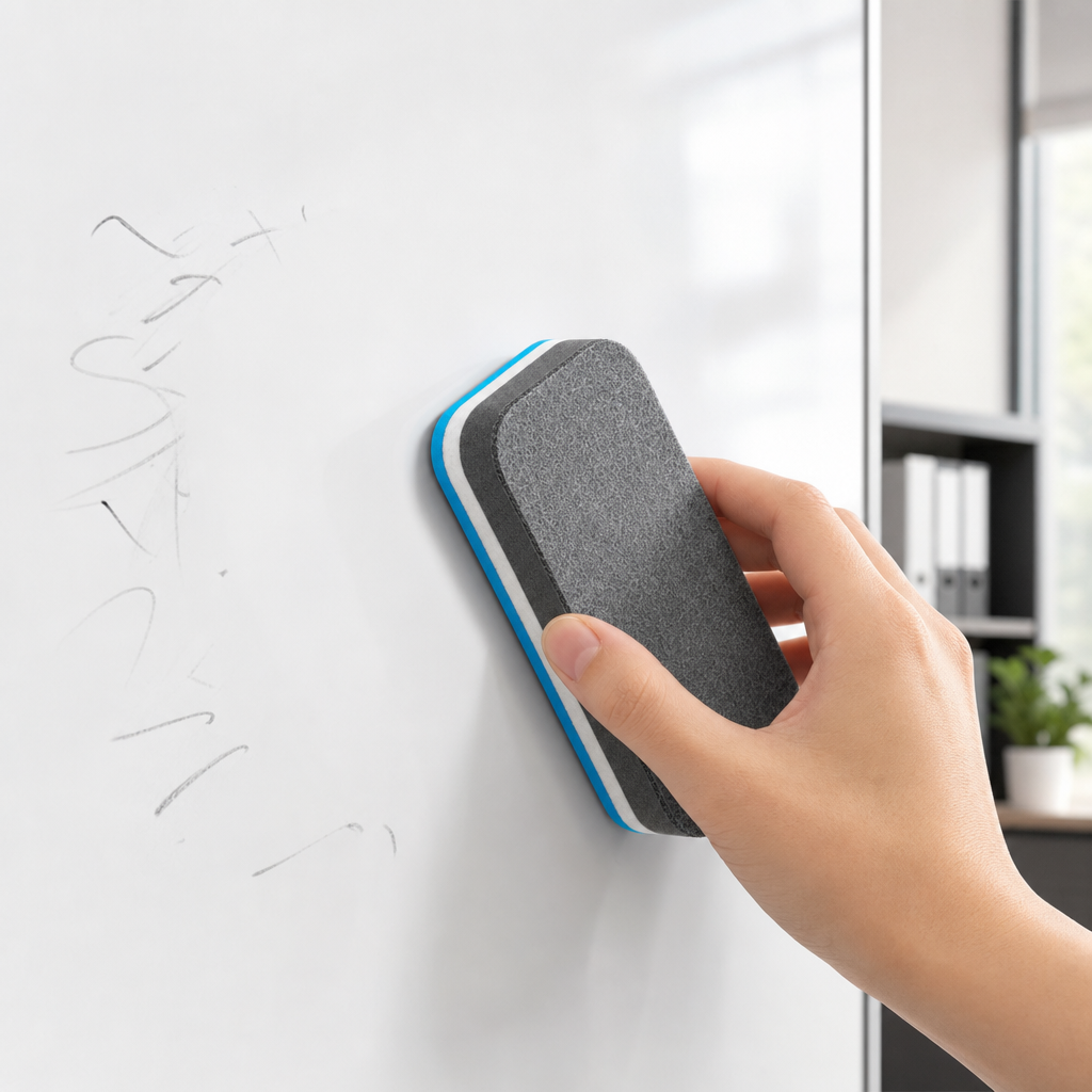 240 Pieces Magnetic Whiteboard Dusters, Dry Erase Board Cleaner for Marker Residue, Blue Grey White, 15 x 7 x 3 cm