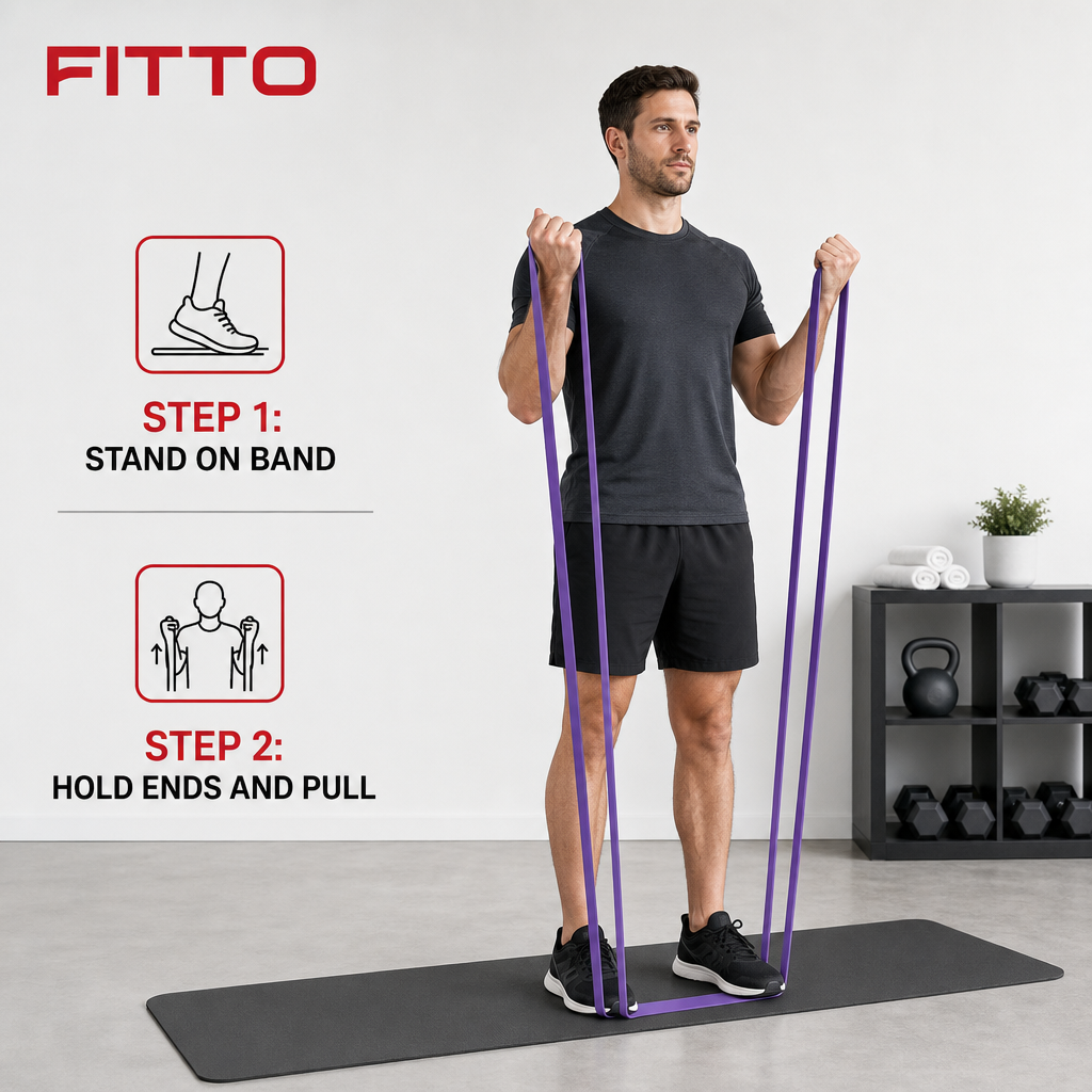 96 Pieces Resistance Bands for Exercise and Fitness, Extra Strength, 0.65 mm, Single Band