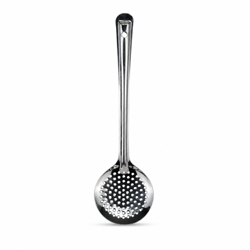 96 Pieces Stainless Steel Basting Skimmer, Round Perforated Cooking Utensils, Size No. 7