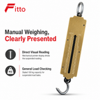 96 Pieces Mechanical Spring Hanging Scales, 150 kg Capacity, 22 cm, Brass/Black, 1 Piece