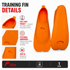 48 Pieces Swimming Fins for Training, Full-Foot Design, Size M EU 38–40
