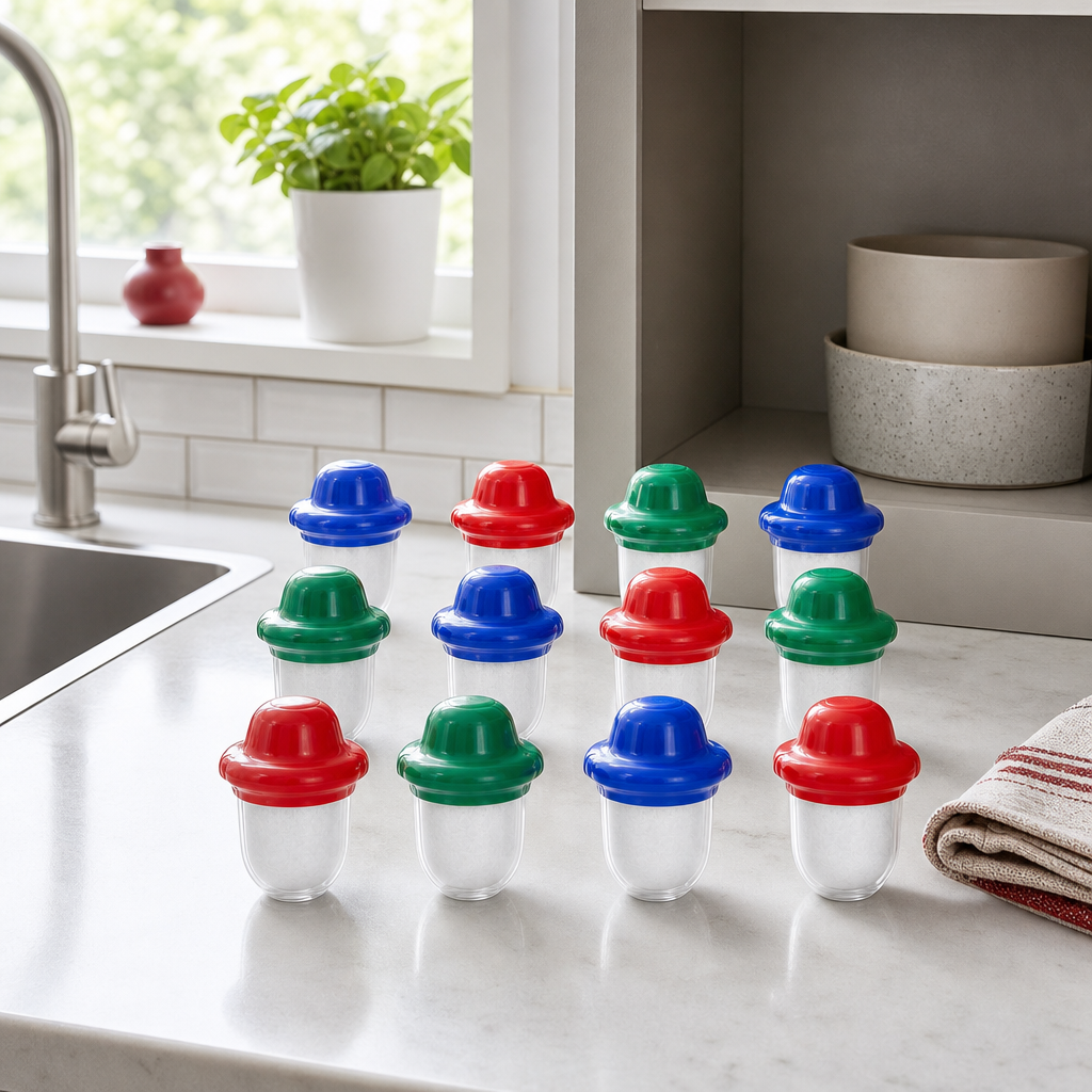 96 Pieces Tap Water Filters, Assorted Colour Set, 12 Pieces