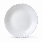 144 Pieces Opal Glass Dessert Plate, 7.5 Inch, White Round Serving Dish for Desserts and Small Portions