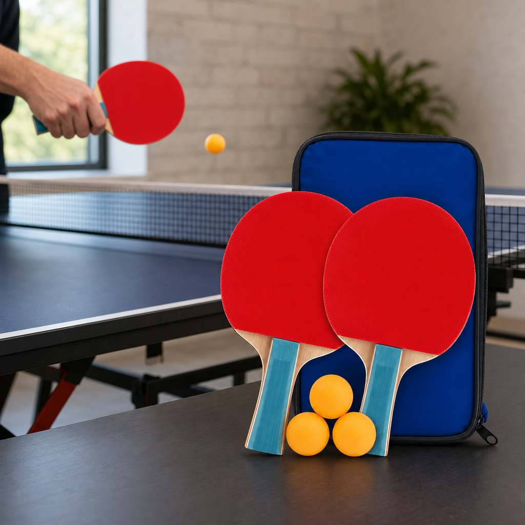 96 Pieces Table Tennis Racket Set with Balls, Portable Carry Case, Multicolor Sports Equipments