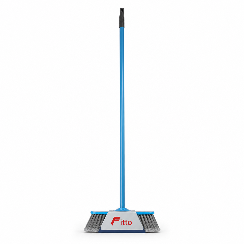 96 Pieces Indoor Broom with Iron Handle, 120 cm, Assorted Colour