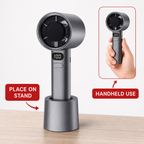 96 Pieces Portable Handheld Fan with Digital Display and Desk Stand, Compact Personal Airflow Device