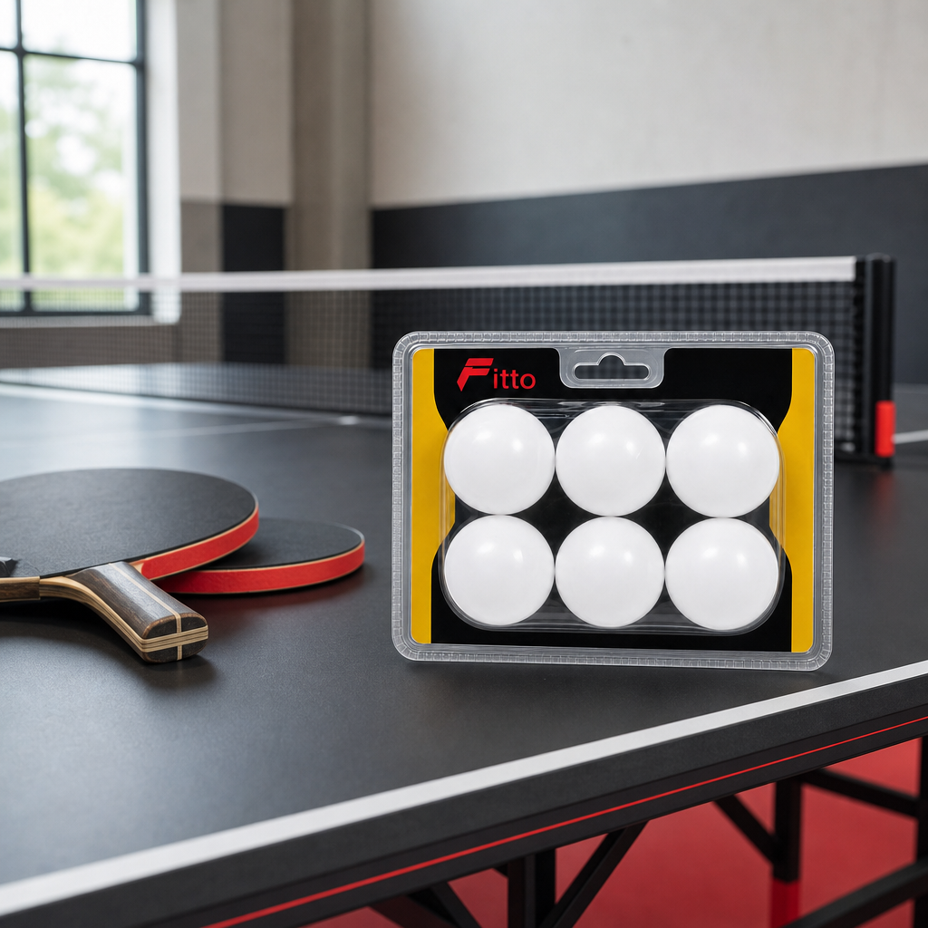 144 Pieces Table Tennis Balls, White, 6-Piece Pack for Practice and Recreational Play