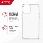 144 Pieces Clear Phone Cases with Raised Camera Frame for Specified Phone Model, Transparent Cover