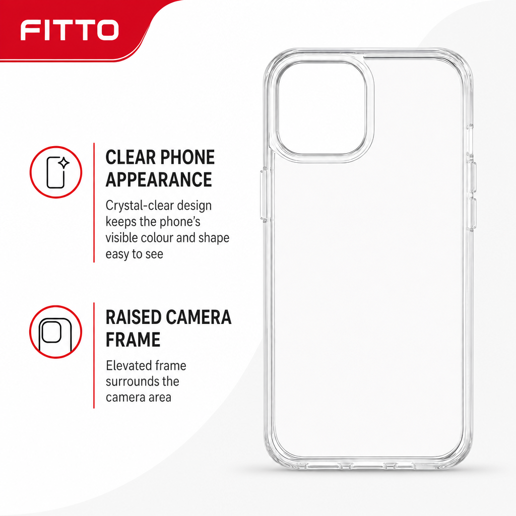 144 Pieces Clear Phone Cases with Raised Camera Frame for Specified Phone Model, Transparent Cover