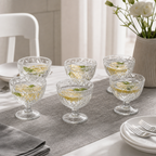 72 Pieces Glass Cup Set, 240 ml Clear Drinking Cups, 6 Pieces
