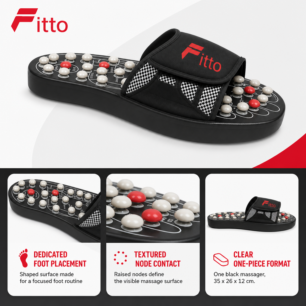 72 Pieces Black Foot Reflex Massager, Raised Massage Nodes, 1 Piece