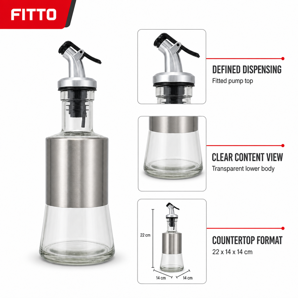 144 Pieces Soap Dispensers with Pump, Clear Body and Silver Finish, 1 Piece