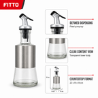 144 Pieces Soap Dispensers with Pump, Clear Body and Silver Finish, 1 Piece
