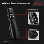 72 Pieces Wireless Presentation Remotes with Laser Pointer, USB Control, Black, 1 Piece
