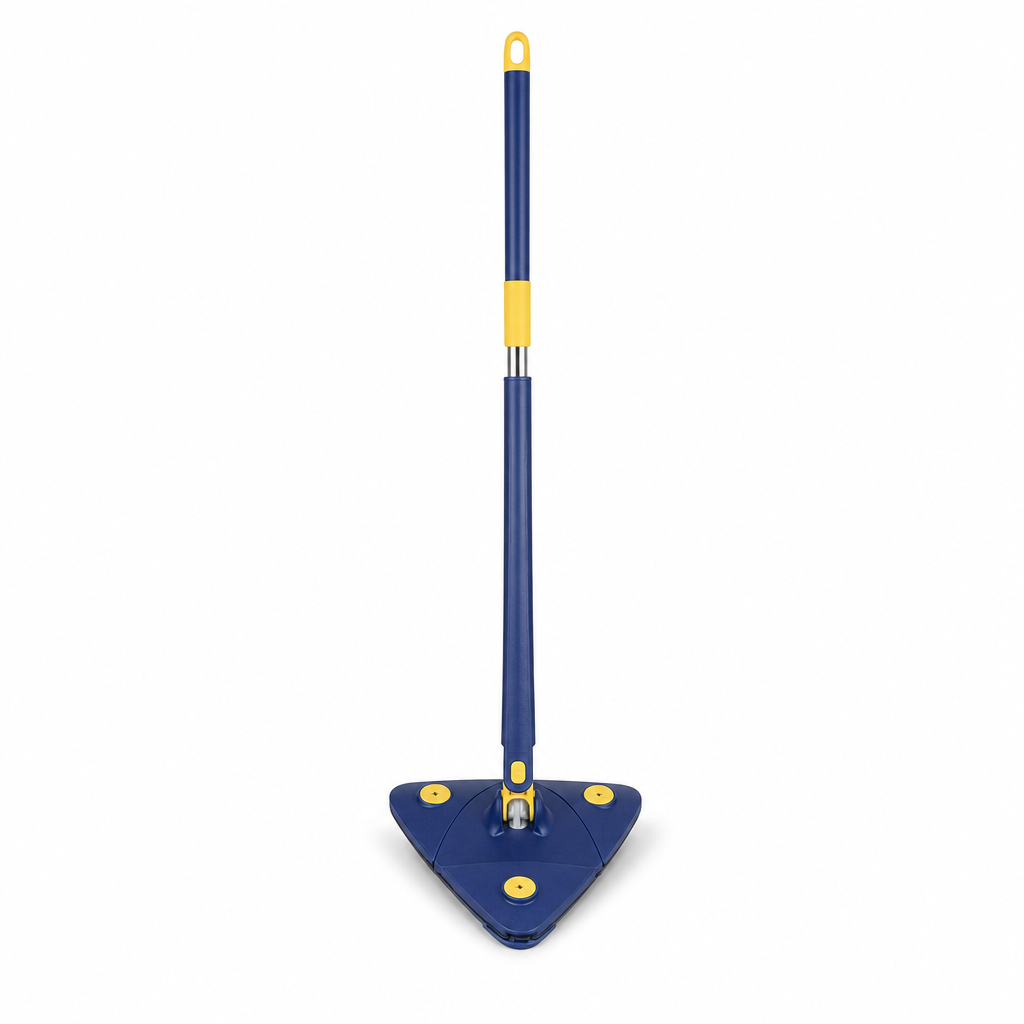 96 Pieces Blue Triangular Twist Water Mop, Floor Cleaning Handle, 1 Piece