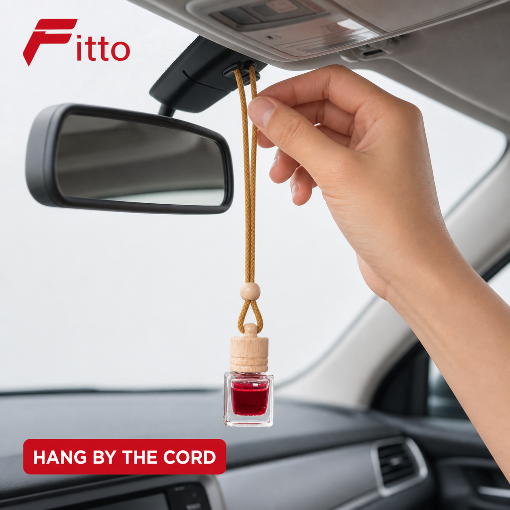 96 Pieces Hanging Bottle Car Air Fresheners, Cherry Scent, Single Unit