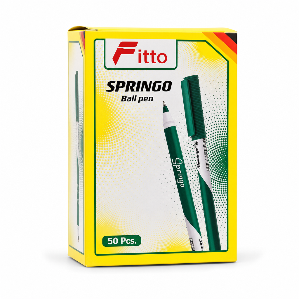 96 Pieces Ball Pens, Green, 50-Pack