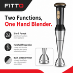 60 Pieces 2-in-1 Hand Blenders, Black and Silver, 1 Piece