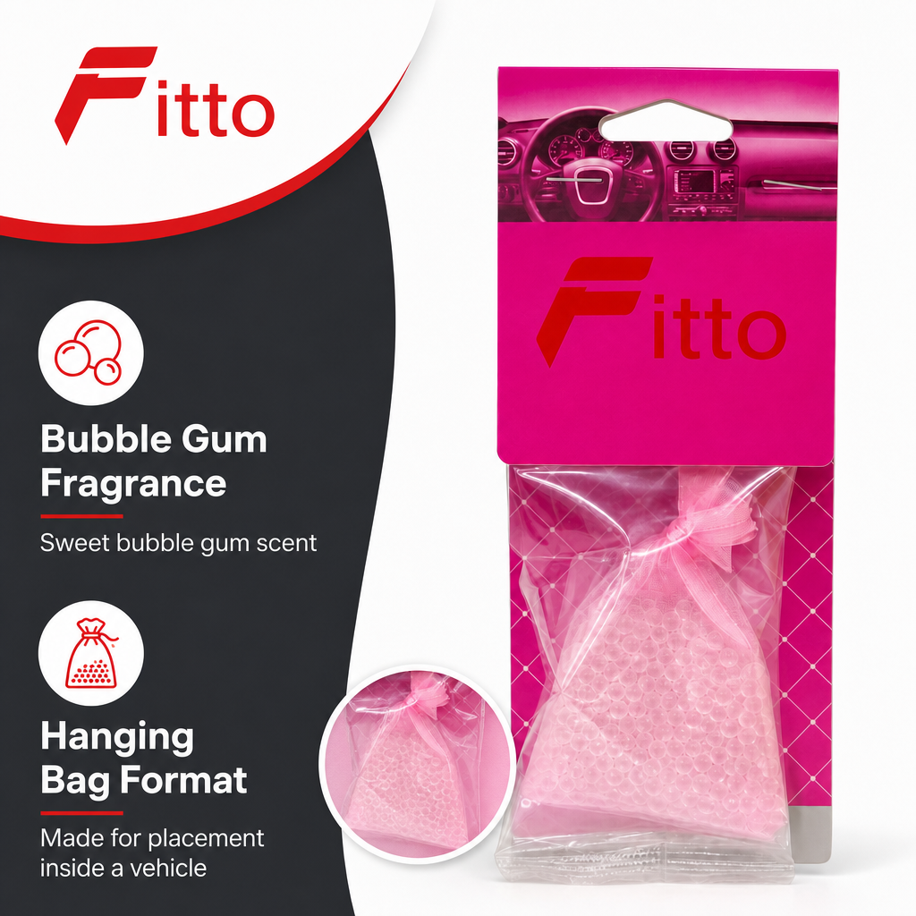 120 Pieces Car Air Fresheners, Bubble Gum Scent Hanging Fresh Bag, Pink