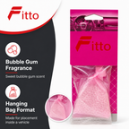 120 Pieces Car Air Fresheners, Bubble Gum Scent Hanging Fresh Bag, Pink