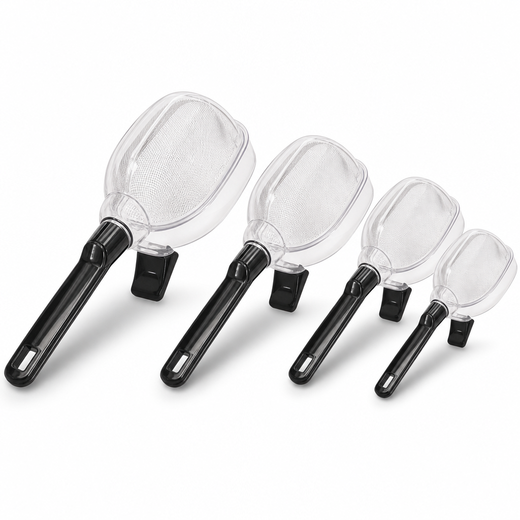 240 Pieces Plastic Mesh Strainer Set, 4-Piece Kitchen Sieve Collection