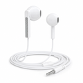 240 Pieces Wired Stereo Earphones, White In-Ear Design, Single Pair