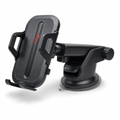 96 Pieces 360° Car Phone Holder with Telescopic Suction Mount, Adjustable Rotating Cradle, Black