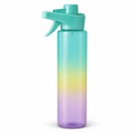 96 Pieces Clear Plastic Spray Bottle with Trigger Nozzle, Translucent Multicolor Gradient, 25 cm