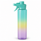 96 Pieces Clear Plastic Spray Bottle with Trigger Nozzle, Translucent Multicolor Gradient, 25 cm