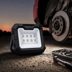 96 Pieces Solar-Powered LED Work Light, White and Red/Blue Emergency Modes, Portable Rectangular Light, 18 x 15 x 7 cm