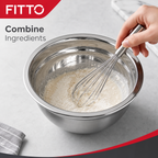144 Pieces Stainless Steel Mixing Bowls, 600 ml, 16 x 4.5 cm, 1 Piece